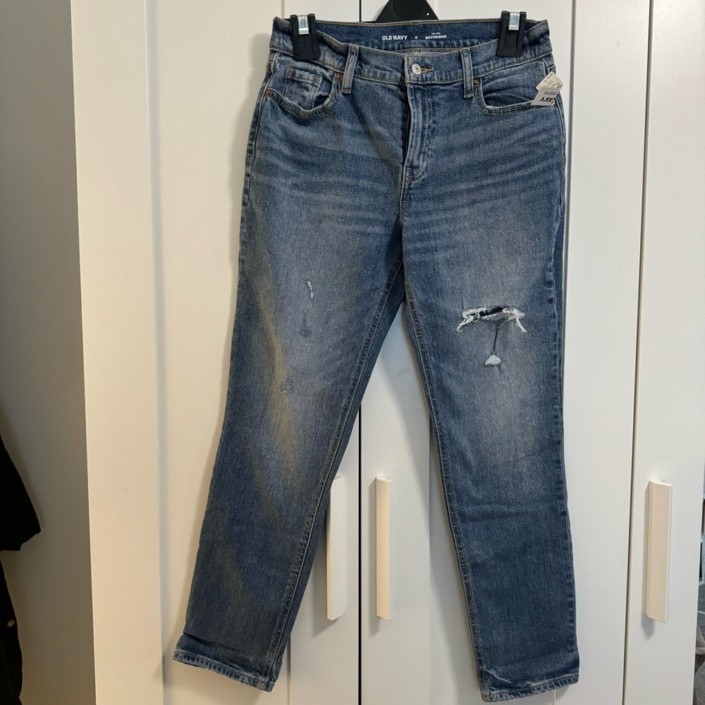 Old navy size 0 mid rise boyfriend jeans nwt